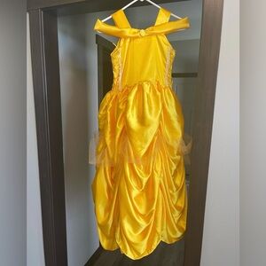 Girls Belle Yellow Princess Birthday Dress